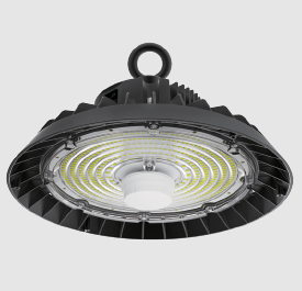 10" Round UFO High Bay LED Blade Series, Selectable Wattage 60W/80W/100W, 3CCT Selectable, Black Finish