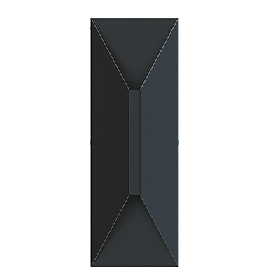 Lighting Spot 26 LS-WL14-T22W-5CCT 14" Triangle Modern LED Up & Down Wall Light- Color Temperature: 5CCT - Wattage: 22W - Color: Black