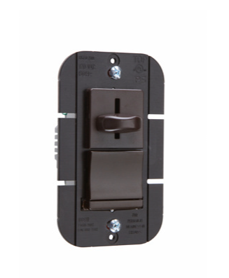 Wattstopper LS1000P LS Series Incandescent Slide Dimmer with Preset, Brown