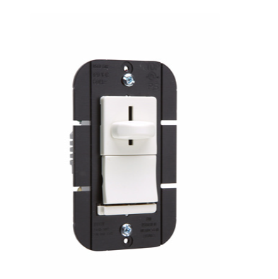 Wattstopper LS1003PLA LS Series Incandescent Slide Dimmer, 3way Preset, Light Almond