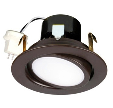 4" Round Adjustable 12V Low Voltage Bi-Pin Color Temperature 4000K, Bronze Finish