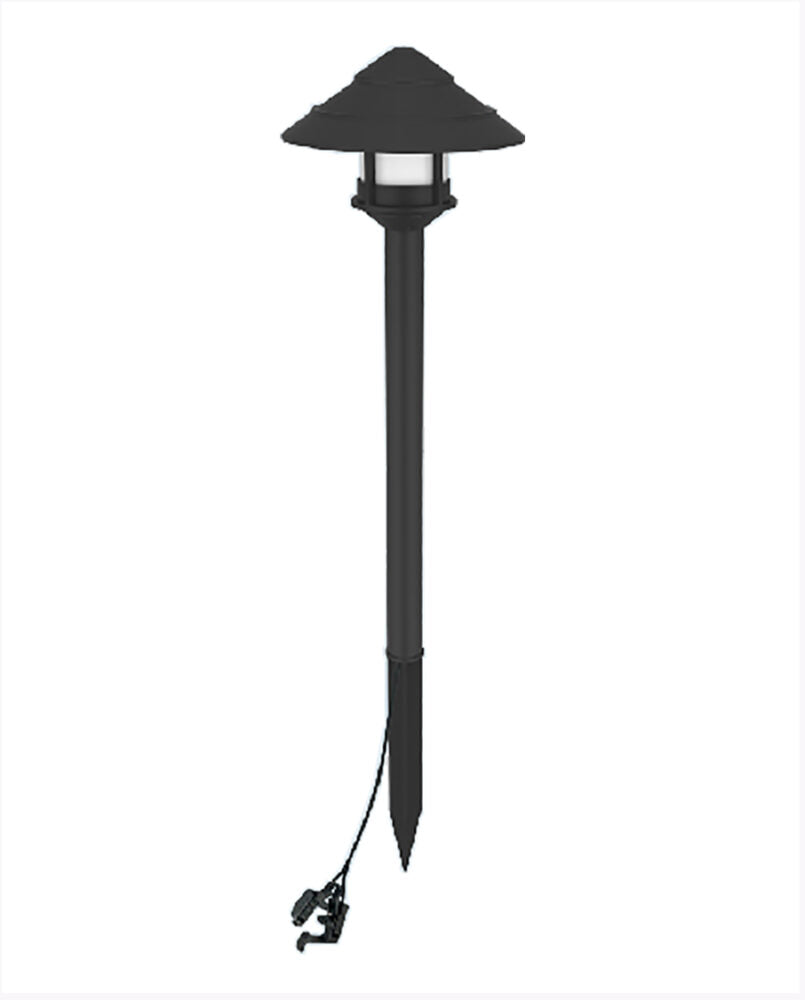 Cyber Tech Lighting LS2PSD-12V-BL 2W LED 12V Wired Landscape Light, Step Down Design, 3000K Adjustable, Outdoor Wet Location