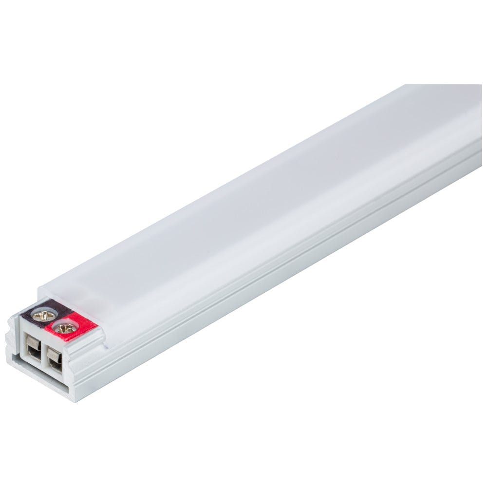 Task Lighting LS4P724V39-11W3 36-3/16" 400 Lumens/Ft. 24-Volt High Output Flat Linear Fixture, Single-White, Fits 39" Wall Cabinet, 965 Lumens/Fixture, 11 Watts, Soft White 3000K