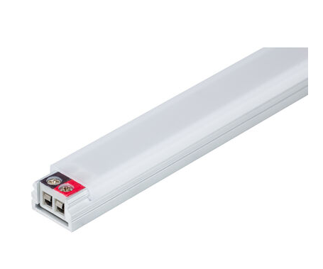 Task Lighting LS6P724V45-20W4 42-1/16" 600 Lumens/Ft. 24-Volt Higher Output Flat Linear Fixture, Single-White, Fits 45" Wall Cabinet, 1683 Lumens/Fixture, 20 Watts, Cool White 4000K