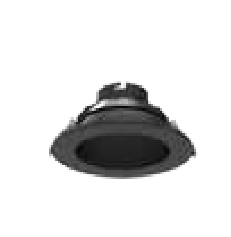 Lighting Spot 26 LSCD-6RR-BBL 6” Round Matte Black Reflector with Black Flange finish