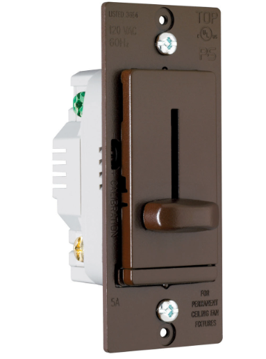 Wattstopper LSDH16BKV LS Series Fan Speed Control Black Finish