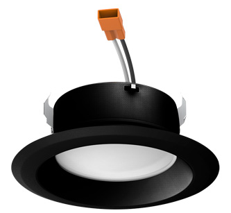 4” LED 3CCT Selectable Downlight (30K/40K/50K) Black Finish