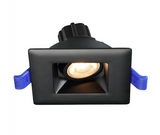 Lotus LED Lights LSG2-40K-HO-BK 2" Square Regressed Gimbal Led Downlight - High Output - 5.5w - 4000k - 530 Lumens - 120v - Black Finish