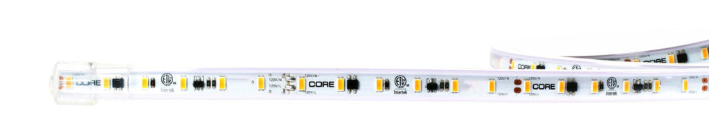 Core Lighting LSG20-24K-PF-120V-IP67 2.0W Outdoor LED Strip - 24K - 120V - IP67
