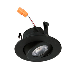 2” Adjustable LED Recessed Downlight, Lumens 680 lm, Wattage 9W, Color Temperature 27K,30K/40K/50K, Black