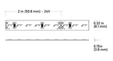 Core Lighting LSM30SE-40K-16FT-24V-HC90 3.0W Side-Emitting Indoor Flexible LED Strip , 4000K, 16FT , 24V in HC90