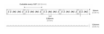 Core Lighting LSM35-35K-100FT-24V-HR95 3w Indoor Flexible Led Strip, 3500K, 24V, 100 FT in HR95