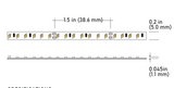 Core Lighting LSM35TN-27K-16FT-24V 3.0W Indoor 5MM Wide Flexible LED Strip, 2700K, 24V, 16 FT