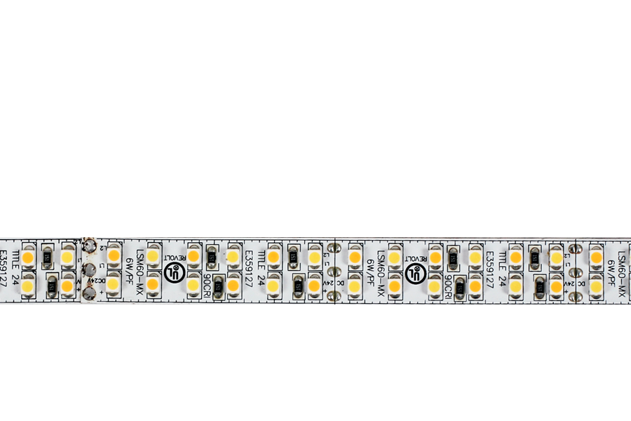 Core Lighting LSM60MX-2240-16FT-24V-HC90 6.0W Indoor Color-Tuning Flexible LED Strip | CCT 22K : CCT 40K | 24V DC | 16 Ft