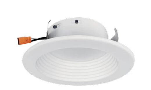 4” LED Recessed Downlight 5CCT Selectable White Baffle Finish