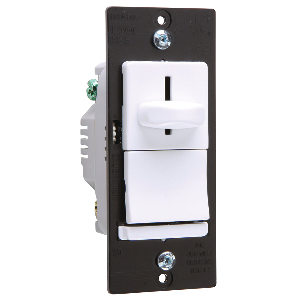 Wattstopper LSSC5PW LS Series Fan Speed Control, White Finish