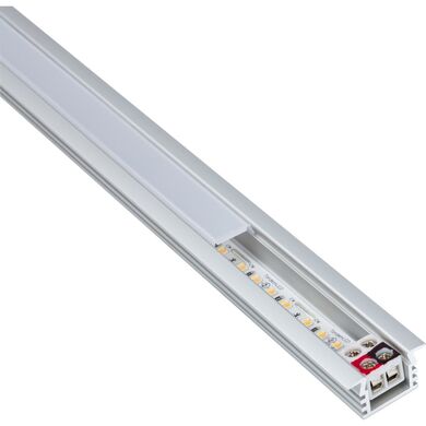 Task Lighting LT2PX12V48-12W 44-7/16" 300 Lumens/Ft. 12-Volt Standard Output Recessed Linear Fixture, Tunable-White, Fits 48" Wall Cabinet, 859 Lumens/Fixture, 12 Watts, CCT 2700K–5000K