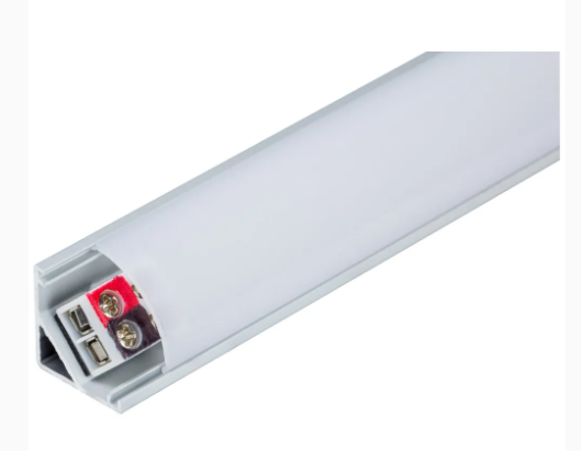 Task Lighting LT6P324V48-21W 45" 600 Lumens/Ft. 24-Volt Higher Output Angled Linear Fixture, Tunable-White, Fits 48" Wall Cabinet, 1778 Lumens/Fixture, 21 Watts, CCT 2700K–5000K