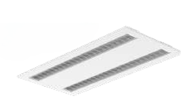 Westgate LTRG-2X4-MCTP 2X4 Grille Troffer Wattage/CCT Selectable 24W/28W/36W 3500K/4000K/5000K, White Finish