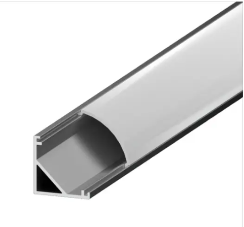 Lutron LU-45S-K Lumaris 96" LED Tape Light Angled Mounting Channel Bundle - Surface Mount - Aluminum Channel - Frosted Lens - Accessories Included