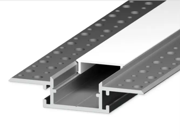 Lutron LU-MI1-K Lumaris 96" LED Tape Light Mud-In Mounting Channel Bundle - Recessed Mount - Aluminum Channel - Frosted Lens - Accessories Included