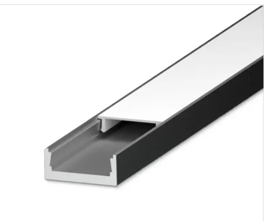 Lutron LU-SR3-K Lumaris 96" LED Tape Light Rectangular Slim Mounting Channel Bundle - Surface Mount - Aluminum Channel - Frosted Lens - Accessories Included