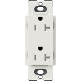 Lutron SCRS-20-TR-LG Claro 20A 125V Tamper Resistant Duplex Receptacle, Lunar Gray Finish