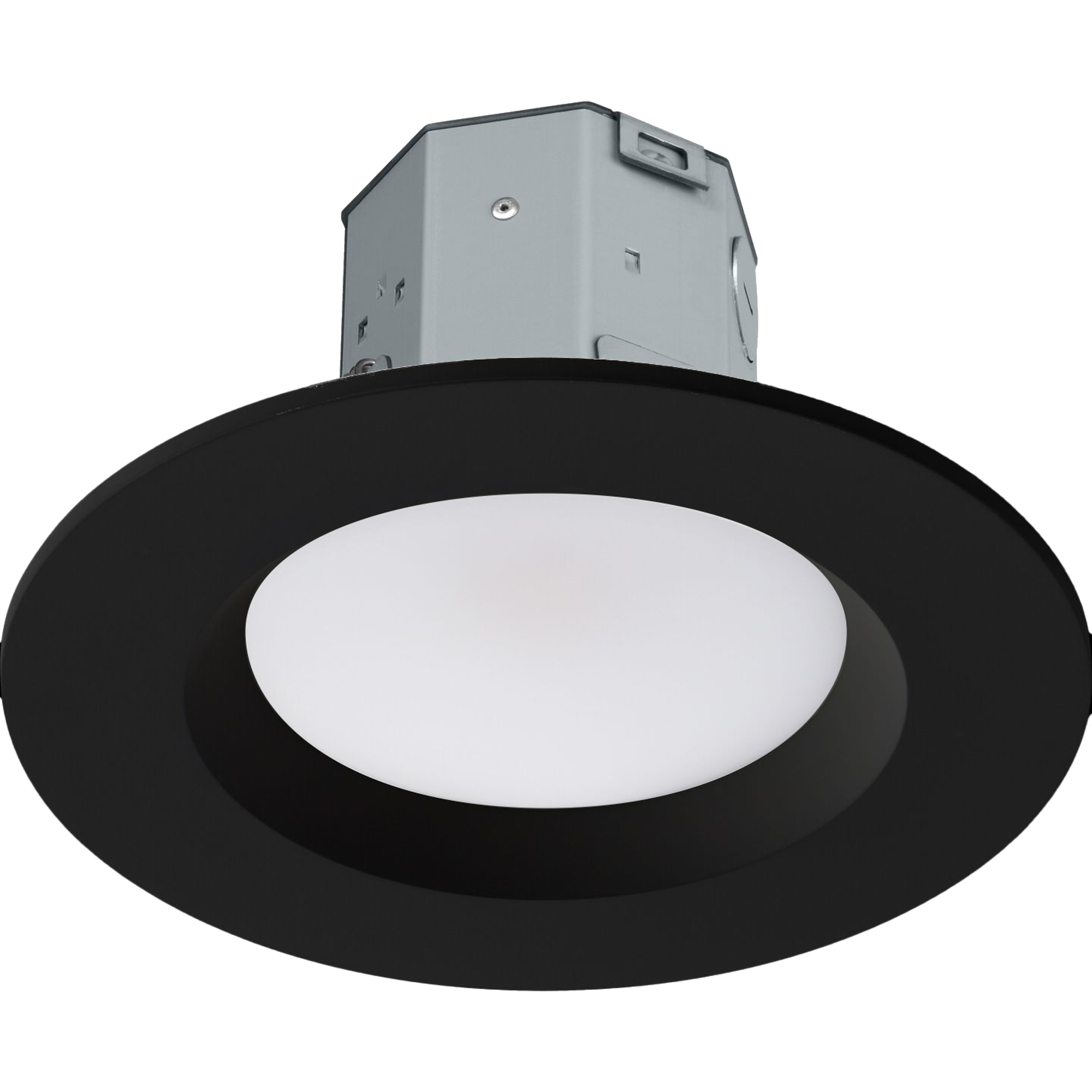 Lutron RRL-CD6BL-TW RadioRA 3 Lumaris 4" Remodeler LED Downlight for 5"-6" Cutouts 800 Lumens Tunable White 90+ CRI Black Trim