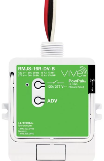 Lutron LUT-RMJS-OT-DV PowPak Wired Occupancy Transmitter RF Control Module