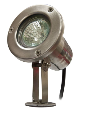 Dabmar Lighting LV10-L3-65K-SS304 Stainless 304 Spot Light 12V 2-Pin LED 3W 6500K in Stainless Steel 304 Finish