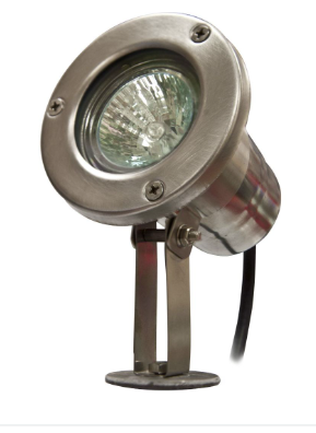 Dabmar Lighting LV10-L7-27K-SS304 Stainless 304 Spot Light 12V 2-Pin LED 7W 2700K in Stainless Steel 304 Finish