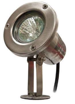 Dabmar Lighting LV10-SS304 Stainless 304 Spot Light 2-Pin No Lamp, Voltage 12V,  Stainless Steel Finish
