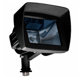 Dabmar Lighting LV105-B-HOOD Cast Aluminum Directional Area Flood Light, 2-Pin Hood, Black Finish