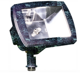 Dabmar Lighting LV105-L3-AMB-VG Cast Alum Directional Area Flood Light 12V 2-Pin LED 3W Amber in Verde Green Finish