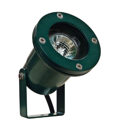 Dabmar Lighting LV108-L5-65K-G Cast Aluminum Spot Light, 2-Pin LED, Color Temperature 6500K, Green Finish