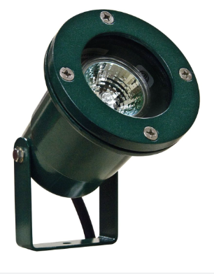 Dabmar Lighting LV108-L7-27K-G Cast Alum Spot Light 12V 2-Pin LED 7W 2700K in Green Finish