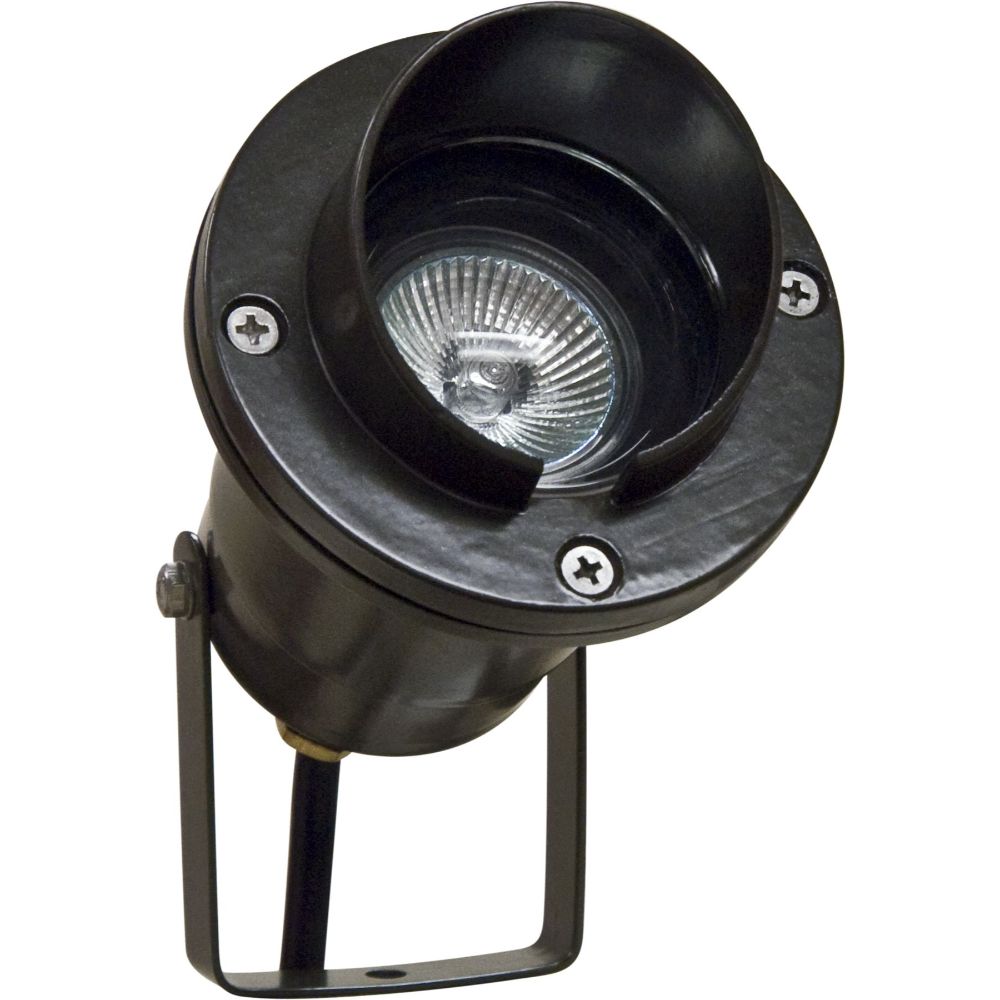 Dabmar Lighting LV109-L4-RGBW-B LED Cast Aluminum Spot Light W/ 2-Pin, 12V,  Color Temperature RGBW, Black Hood