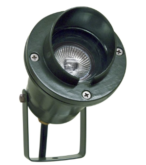 Dabmar Lighting LV109-L4-RGBW-G Cast Alum Spot Light 12V 2-Pin LED 4W RGBW Hood in Green Finish