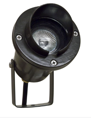 Dabmar Lighting LV109-L5-27K-B Cast Alum Spot Light 12V 2-Pin LED 5W 2700K Hood in Black Finish