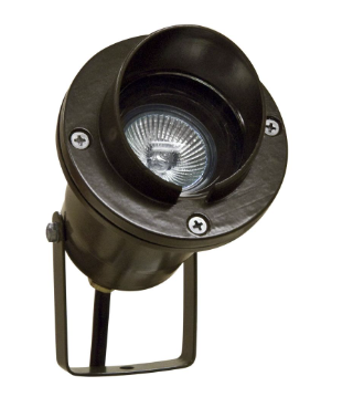 Dabmar Lighting LV109-L5-27K-BZ Cast Alum Spot Light 12V 2-Pin LED 5W 2700K Hood in Bronze Finish