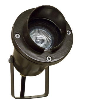 Dabmar Lighting LV109-L7-65K-BZ Cast Alum Spot Light 12V 2-Pin LED 7W 6500K Hood in Bronze Finish
