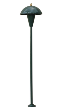Dabmar Lighting LV111-L3-AMB-G Cast Aluminum Open Lamp G4 LED Path Light Amber, Wattage 3W, Voltage 12V, Green Finish