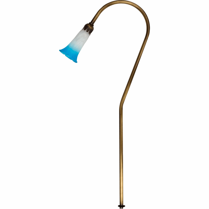 Dabmar Lighting LV114-BLUE-ABS Modern Antique Brass Halogen Pathway Landscape Lighting