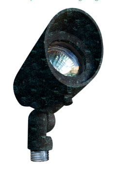 Dabmar Lighting LV130-L4-RGBW-VG Cast Aluminum Directional 2-Pin LED Spotlight with Hood, Wattage 4W, Voltage 12V, Multi-Color Temperature, Verde Green Finish