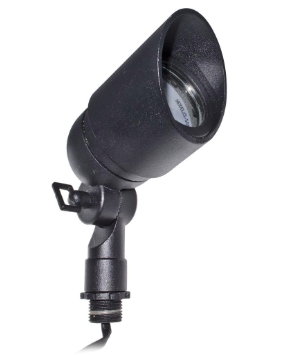 Dabmar Lighting LV133-B Cast Aluminum Directional Spotlight with Rotatable Hood in Black Finish