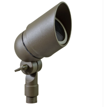 Dabmar Lighting LV133-L3-27K-BZ Cast Alum Spot Light 12V 2-Pin LED 3W 2700K Hood in Bronze Finish