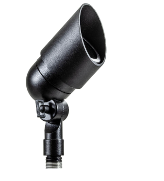 Dabmar Lighting LV133-L4-RGBW-B Cast Alum Spot Light 12V 2-Pin LED 4W RGBW Hood in Black Finish