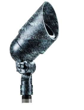 Dabmar Lighting LV133-L7-65K-VG Cast Aluminum Directional 2-Pin LED Spotlight with Hood, Wattage 7W, Voltage 12V, Color Temperature 6500K, Verde Green Finish