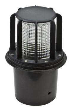 Dabmar Lighting LV15-B Cast Aluminum Beacon Style PAR36 Well Light, Voltage 12V, Wattage 35W, Black Finish