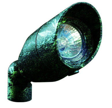 Dabmar Lighting LV190-L3-65K-VG Cast Aluminum Spot Light 2-Pin LED with Hood, Voltage 12V, Wattage 3W, Color Temperature 6500K. Verde Green Finish